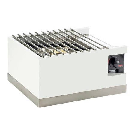 Cal-Mil Cal-Mil Luxe Butane Burner Housing White and Stainless Steel 12"W x 14-1/4"D x 7-1/2"H 3023-55